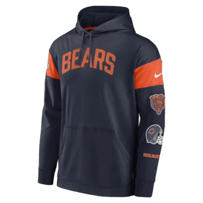 Nike Dri-FIT Athletic Arch Jersey (NFL Chicago Bears) Men's Pullover Hoodie. Nike.com