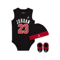 Jordan Jumpman Baby Bodysuit, Beanie and Booties Set. Nike.com