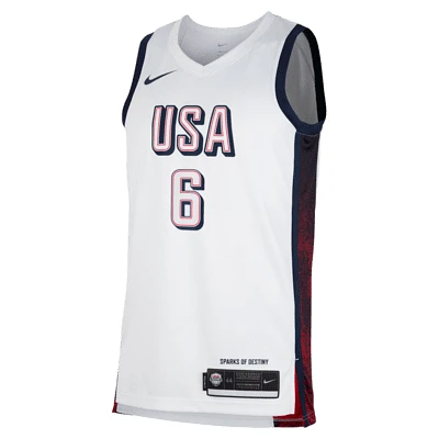 LeBron James Team USA USAB Limited Home Unisex Nike Dri-FIT Basketball Jersey. Nike.com