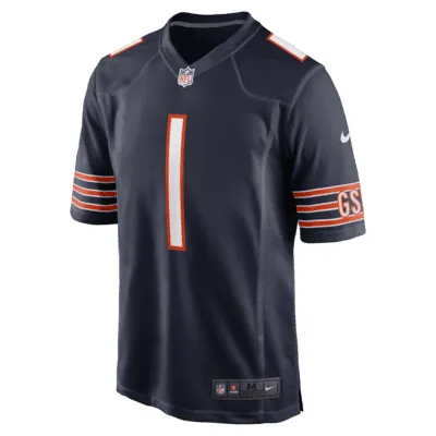 Women's Nike Justin Fields Gray Chicago Bears Atmosphere Fashion Game Jersey