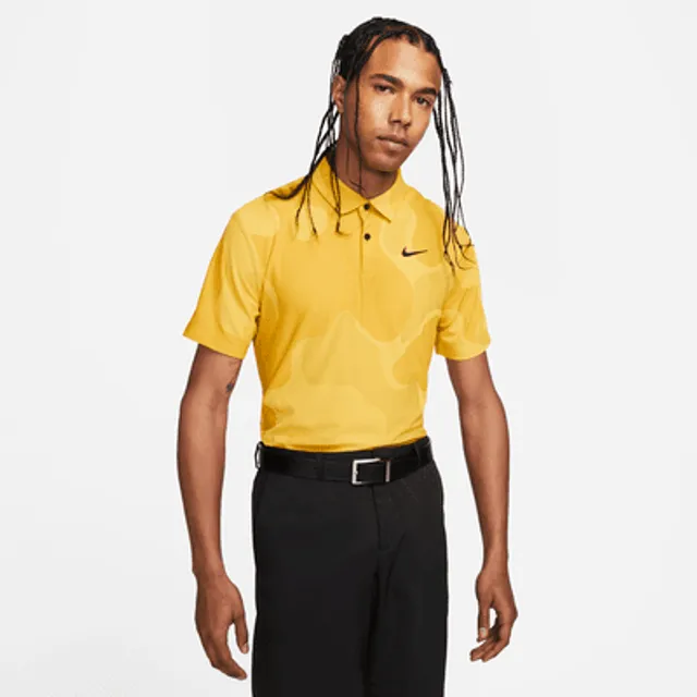 Nike Dri-fit Victory Solid Golf Polo Shirt in Yellow for Men