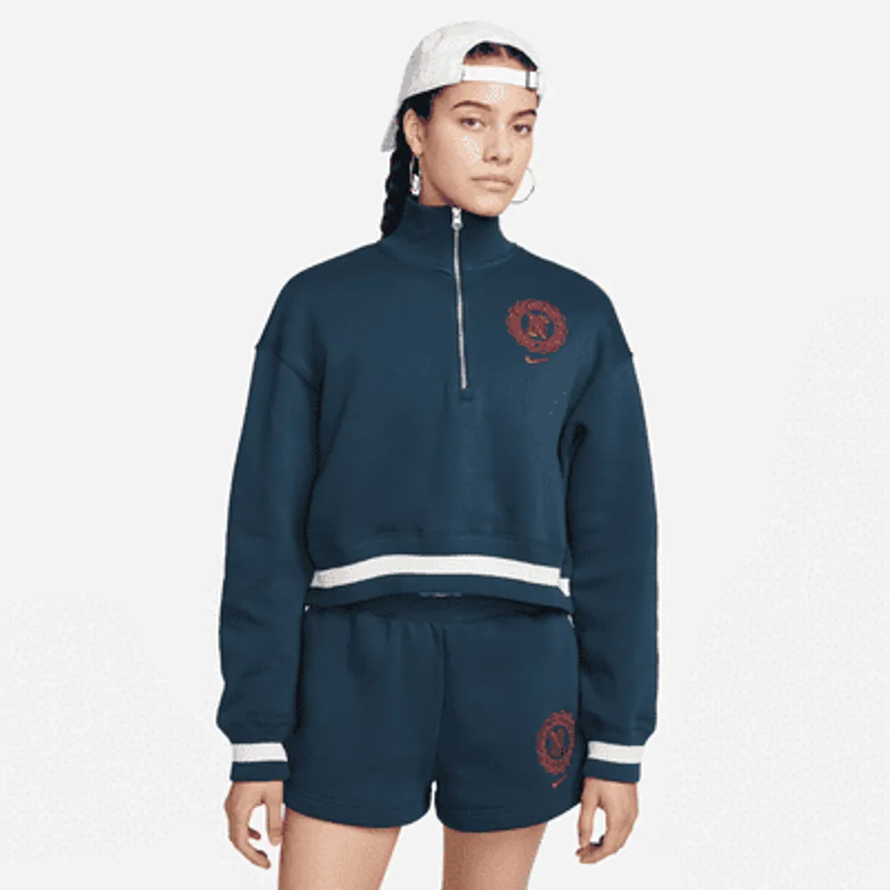 Nike Sportswear Women's Fleece 1/2-Zip Cropped Sweatshirt