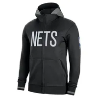 Brooklyn Nets Showtime Men's Nike Dri-FIT NBA Full-Zip Hoodie. Nike.com
