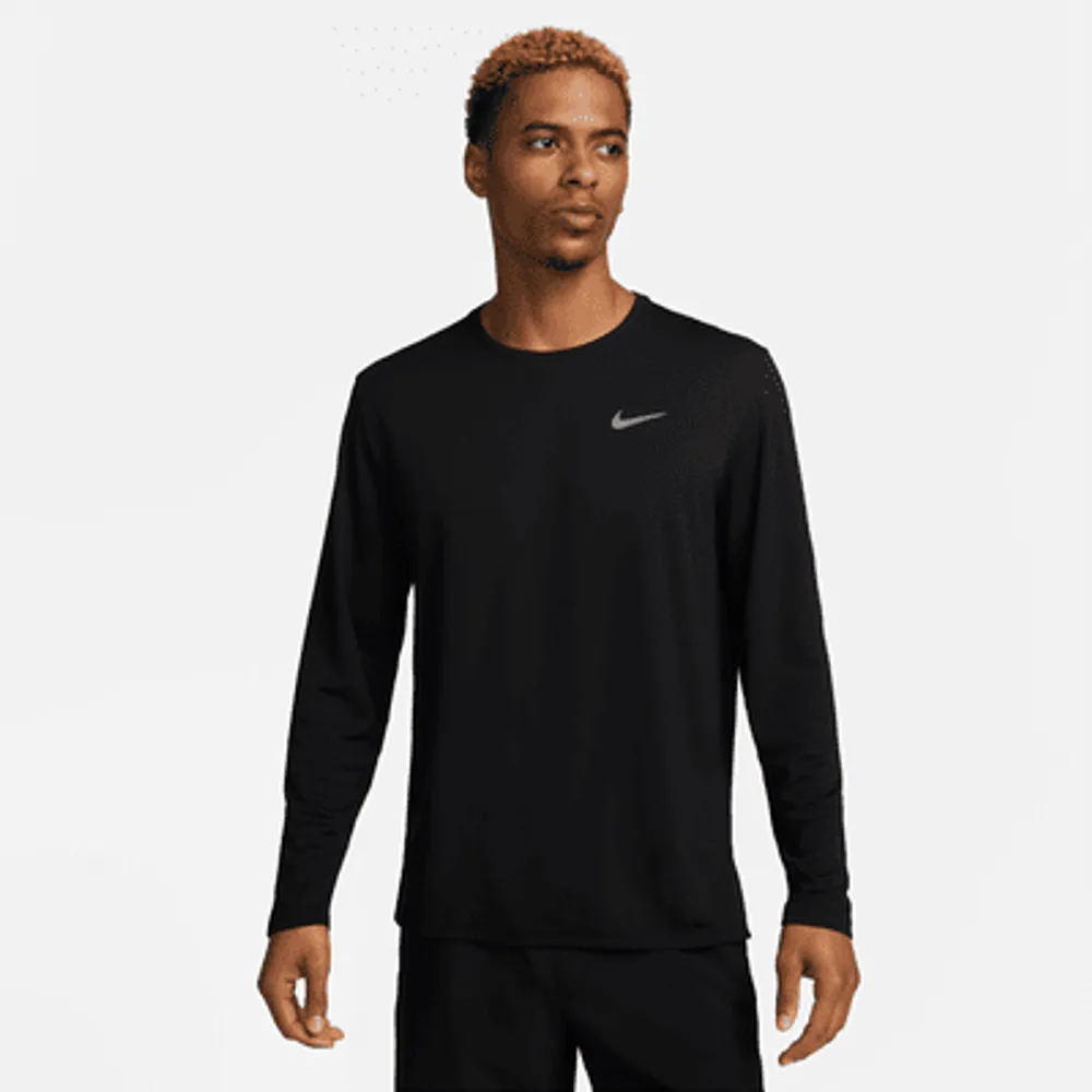 Nike Miler Men's Dri-FIT UV Long-Sleeve Running Top. Nike.com