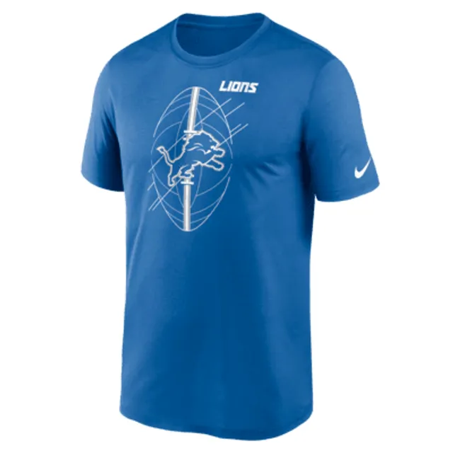 Men's Nike Blue Detroit Lions Sideline Seismic Legend Long Sleeve T-Shirt