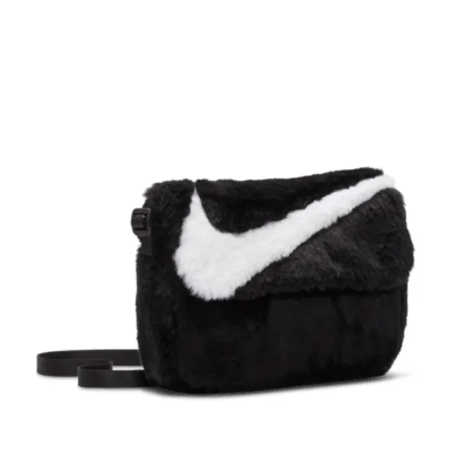 nike women sportswear futura 365 faux fur mini backpack 6l guava ice guava  ice black