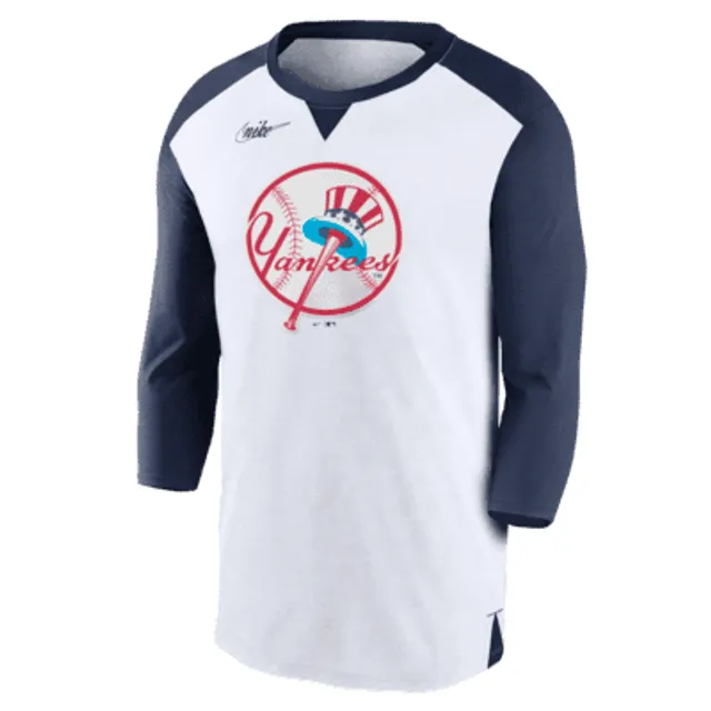 Men's Atlanta Braves Mitchell & Ness Royal 3/4-Sleeve Henley T-Shirt