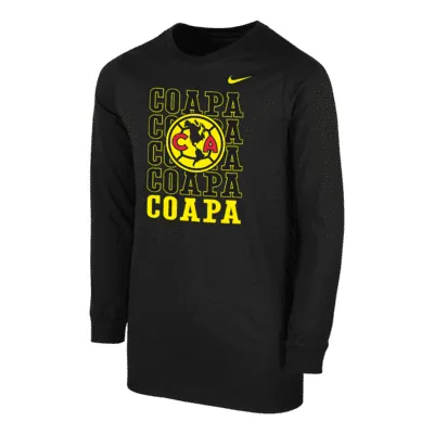 Club America Big Kids' Long-Sleeve T-Shirt. Nike.com