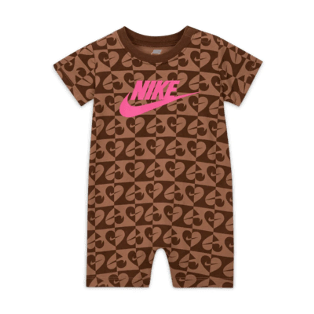 Nike Sweet Swoosh Baby (0-9M) Romper. Nike.com