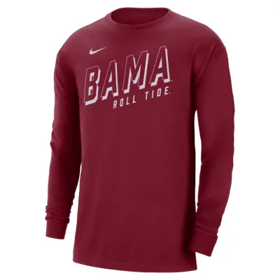 Alabama Men's Nike College Long-Sleeve Max90 T-Shirt. Nike.com