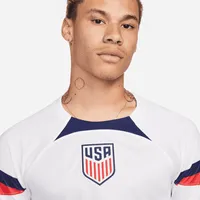 U.S. 2022/23 Stadium Home Men's Nike Dri-FIT Long-Sleeve Soccer Jersey. Nike.com