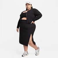 Nike Sportswear Chill Knit Women's Slim Midi Ribbed Skirt (Plus Size). Nike.com