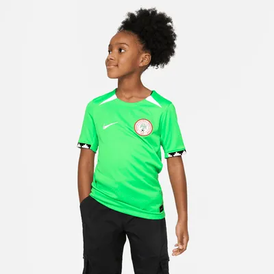 Nigeria 2023 Stadium Home Big Kids' Nike Dri-FIT Soccer Jersey. Nike.com