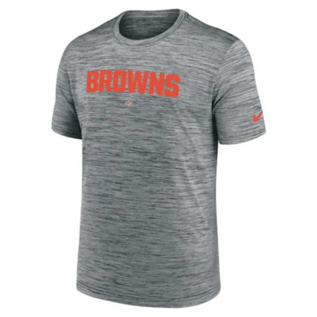 Nike Men's Cleveland Browns Sideline Velocity T-Shirt - Brown - L Each