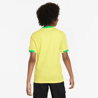 Brazil 2023 Stadium Home Big Kids' Nike Dri-FIT Soccer Jersey. Nike.com