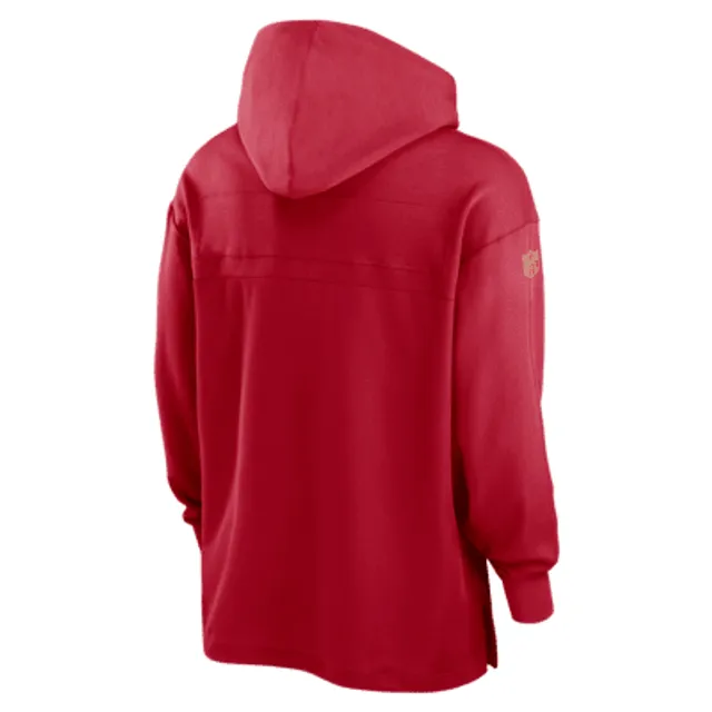 Men's Nike Scarlet San Francisco 49ers Lightweight Performance Hooded Long Sleeve T-Shirt Size: Small