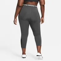 Nike Pro Women's High-Waisted 7/8 Leggings with Pockets (Plus Size). Nike.com