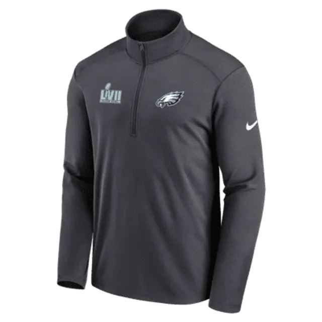 Nike Men's Dri-Fit Sideline Coach (NFL Philadelphia Eagles) Long-Sleeve Top in Green, Size: Small | 00M23JD86-0BK