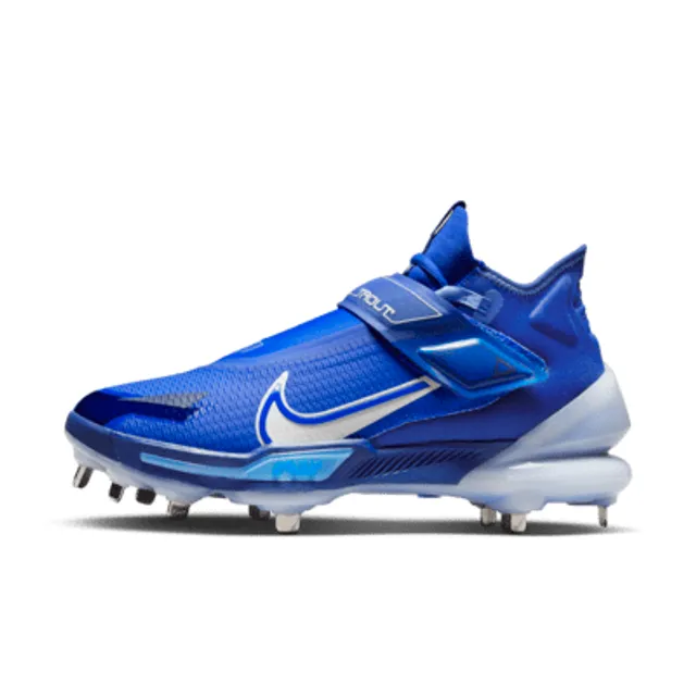 Royal Blue & White Dunk Nike Force Zoom Trout 7 Pro Cleats 15