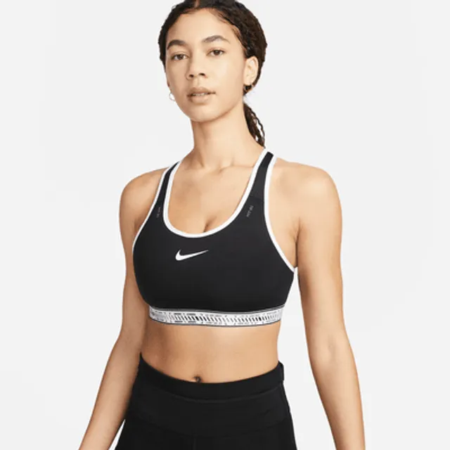 Nike Swoosh On The Run Women's Medium-Support Lightly Lined Sports Bra with  Pockets. UK