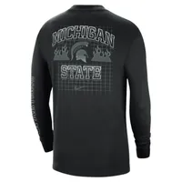 Nike College Max90 (Michigan State) Men's Long-Sleeve T-Shirt. Nike.com