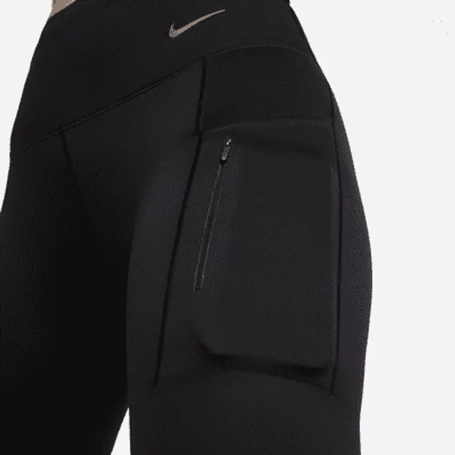 Nike Go Women's Firm-Support Mid-Rise Cropped Leggings with Pockets. UK