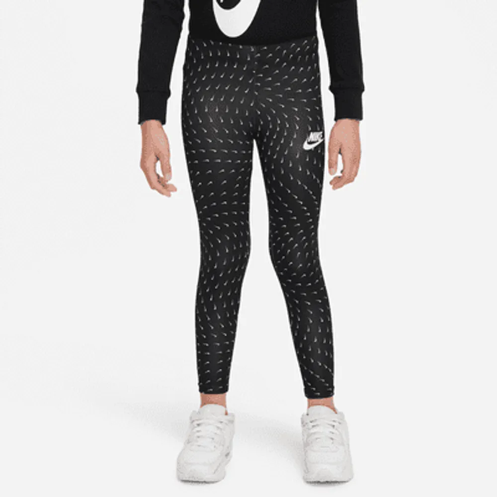 Nike black all over swoosh print leggings