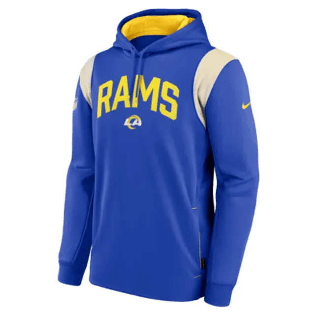 Nike / Men's Los Angeles Chargers Sideline Therma-FIT Full-Zip Blue Hoodie