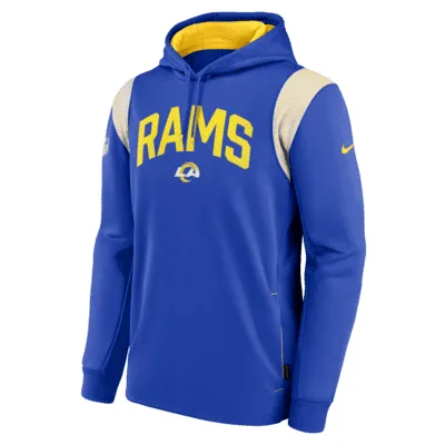 Nike Therma Athletic Stack (NFL Los Angeles Rams) Men's Pullover Hoodie. Nike.com