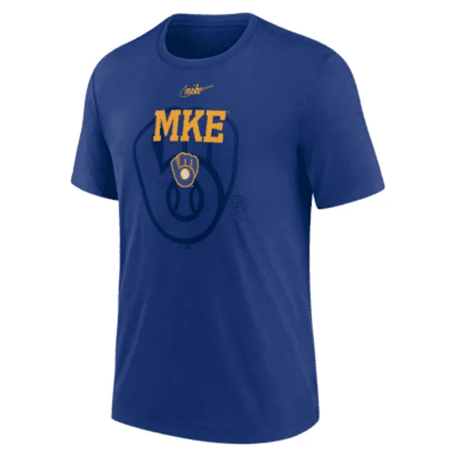 Nike Dri-FIT Game (MLB Milwaukee Brewers) Men's Long-Sleeve T-Shirt