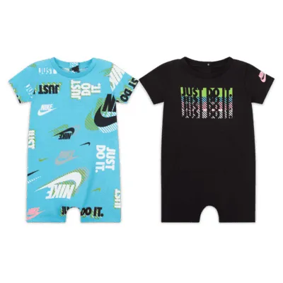 Nike Active Joy Romper 2-Pack Baby Romper. Nike.com