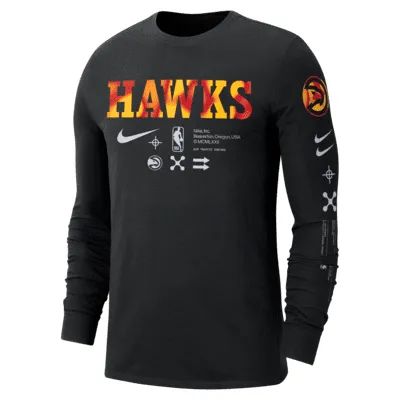Atlanta Hawks Men's Nike NBA Long-Sleeve T-Shirt. Nike.com