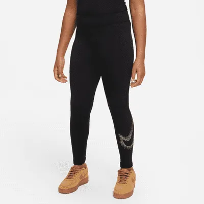 Nike Sportswear Essential Big Kids' (Girls') Mid-Rise Leggings (Extended Size). Nike.com