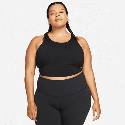 Nike Yoga Dri-FIT Luxe Women's Shelf-Bra Cropped Tank (Plus Size). Nike.com