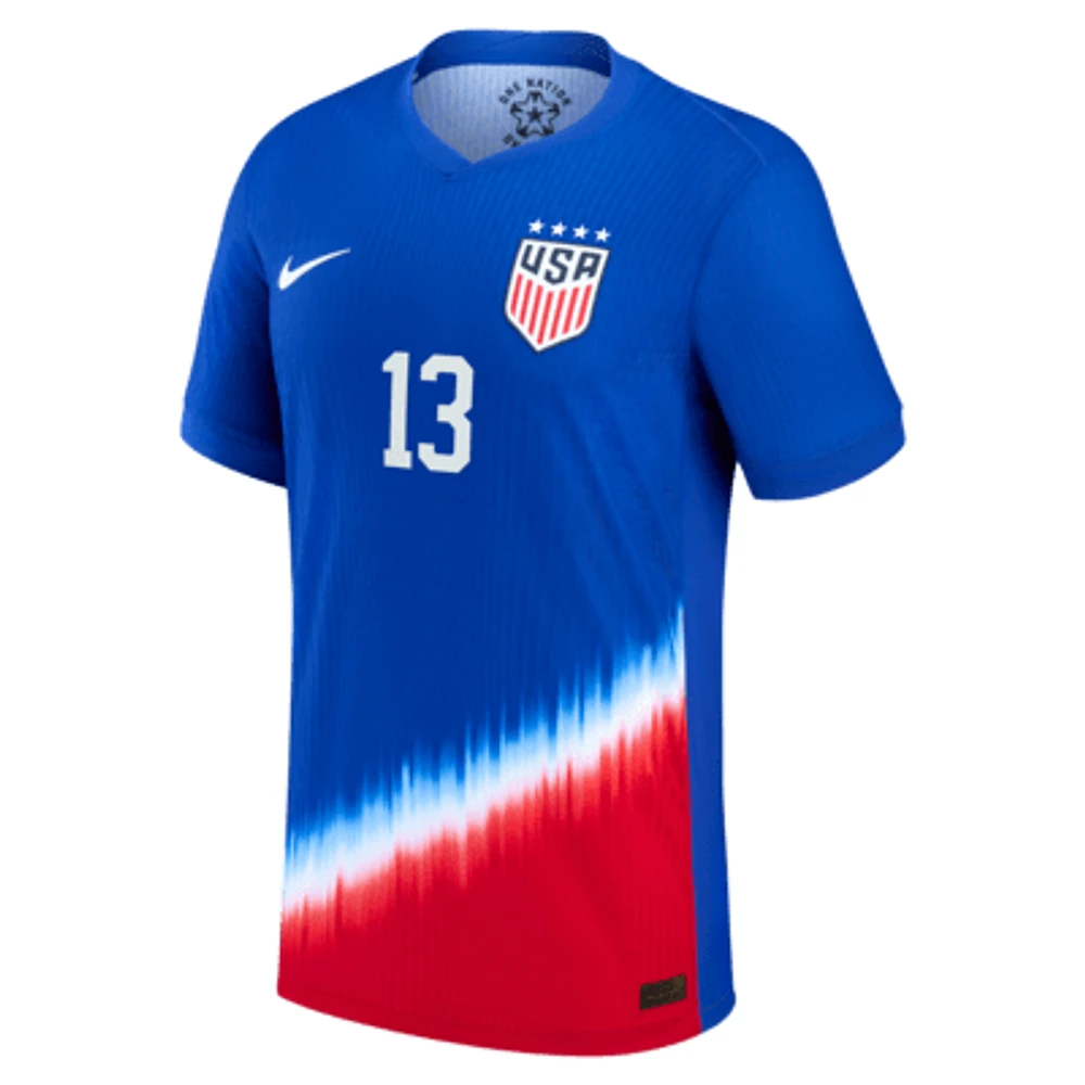 Alex Morgan USWNT 2024 Match Away Men's Nike Dri-FIT ADV Soccer Jersey. Nike.com