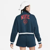 Nike Sportswear Phoenix Fleece Heritage Women's Oversized 1/2-Zip Crop Sweatshirt. Nike.com