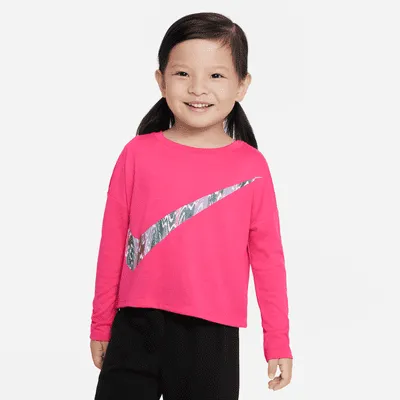 Nike Icon Clash Long Sleeve Tee Little Kids' T-Shirt. Nike.com