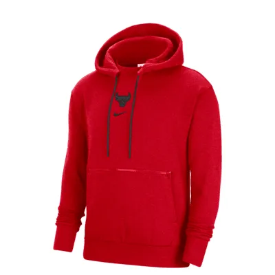 Chicago Bulls Courtside Men's Nike NBA Pullover Fleece Hoodie. Nike.com