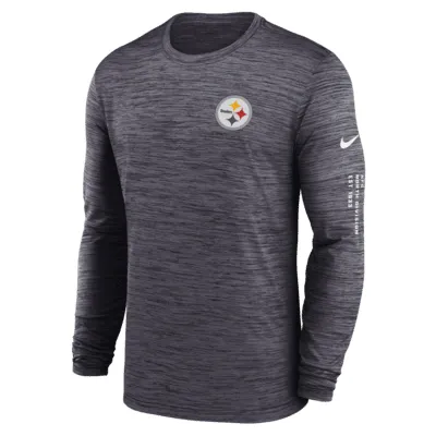 Cincinnati Bengals Nike Sideline Team Velocity Performance Long Sleeve T- Shirt - Heather Gray