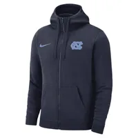 UNC Club Fleece Men's Nike College Full-Zip Hoodie. Nike.com