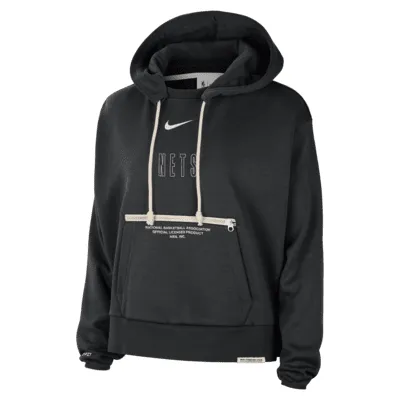 Brooklyn Nets Standard Issue Women's Nike Dri-FIT NBA Pullover Hoodie. Nike.com