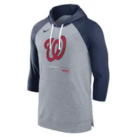 Nike Baseball (MLB Washington Nationals) Men's 3/4-Sleeve Pullover Hoodie. Nike.com
