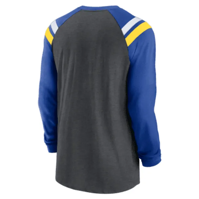 Nike Women's Fashion (NFL Los Angeles Rams) 3/4-Sleeve T-Shirt in Blue, Size: Small | NKNW054N95-06O