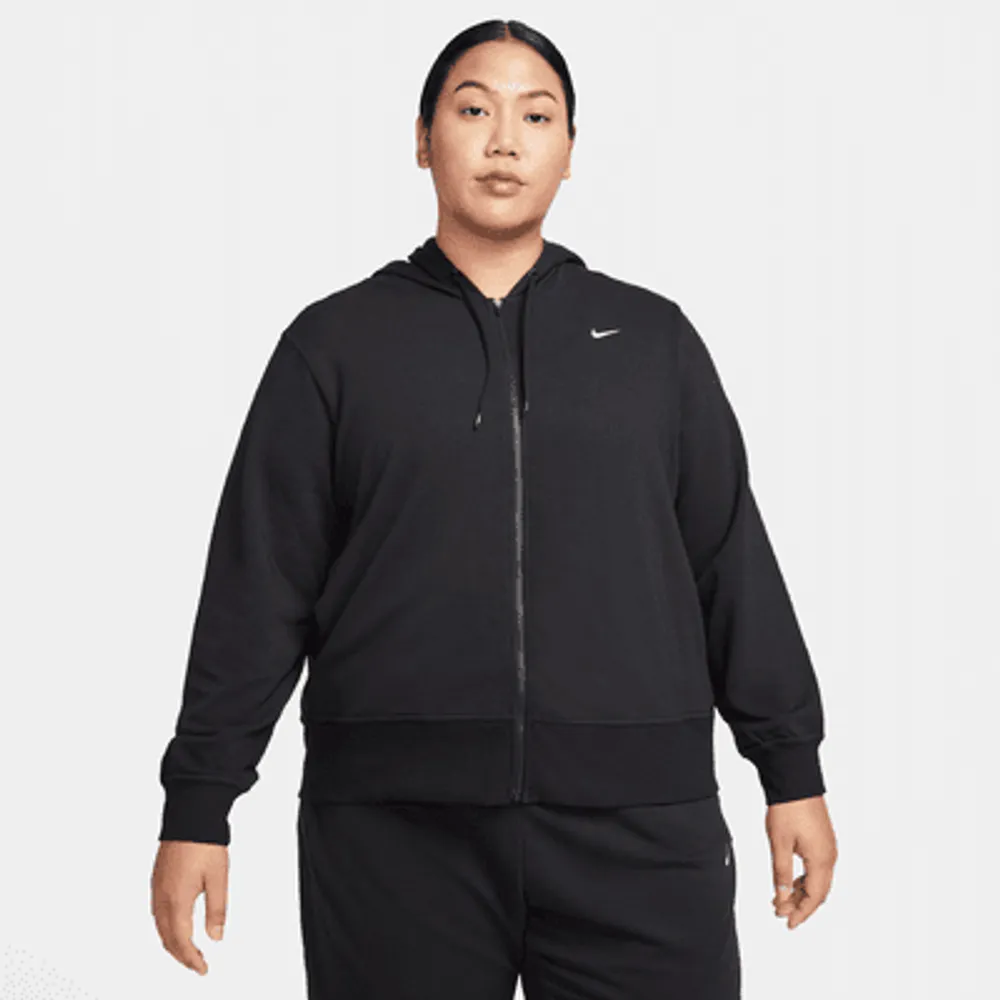 Nike Dri-FIT One Women's Full-Zip French Terry Hoodie (Plus Size). Nike.com
