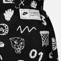 Nike Little Kids' Printed Tricot Basketball Shorts. Nike.com