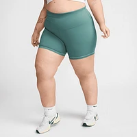Nike One Rib Women's High-Waisted 5" Biker Shorts (Plus Size). Nike.com