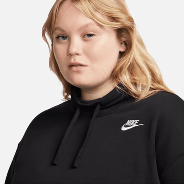 Nike Sportswear Club Fleece Women's Oversized Mock-Neck Sweatshirt.