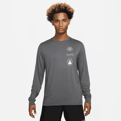 Nike Dri-FIT Men's Long-Sleeve Yoga T-Shirt. Nike.com