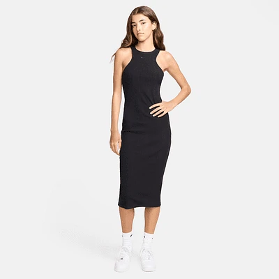 Nike Sportswear Chill Knit Women's Slim Sleeveless Ribbed Midi Dress. Nike.com