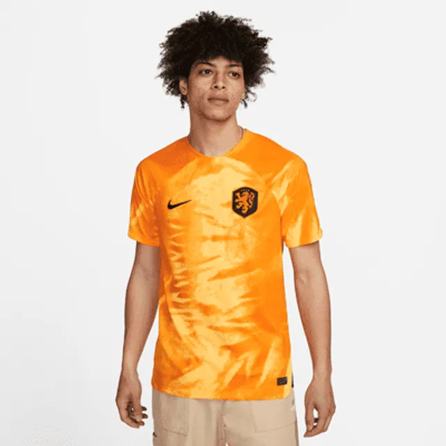 Netherlands National Team 2022/23 Stadium Home (Frenkie de Jong) Men's Nike  Dri-FIT Long-Sleeve Soccer Jersey
